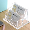SANRUI Clear Business Card Holder for Desk , Office Acrylic