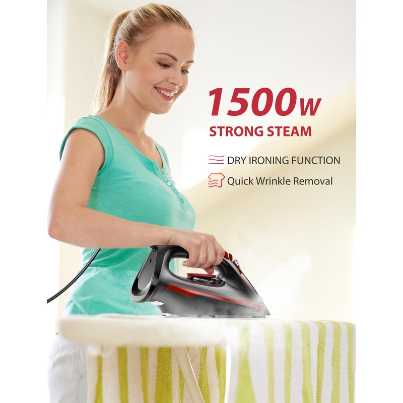 Sundu Steam Iron for Clothes with Rapid Heating Ceramic Coated
