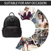 VASCHY Women's Backpack, Mini Backpack PU Leather Waterproof Fashion Small