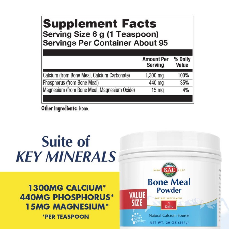 KAL Bone Meal Powder | Sterilized & Edible Supplement Rich