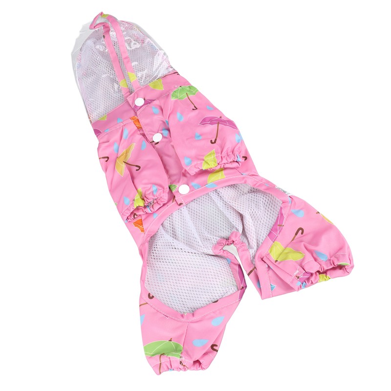Pet Reflective Raincoat Legs Covered Cute Waterproof Skin Friendly Dog