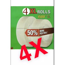 Scotch Magic Tape Refill 4 Rolls, 3/4" x 1500" per Roll Original Matte Finish