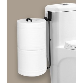 Over The Tank Toilet Paper Holder,Bathroom Toilet Paper Roll Holder for 2 Roll Tissue Brushed Nickel,Self Adhesive Toilet Paper Holder Storage Wall Mount,Stainless Steel Toliet Paper Holder（1 Pcs）