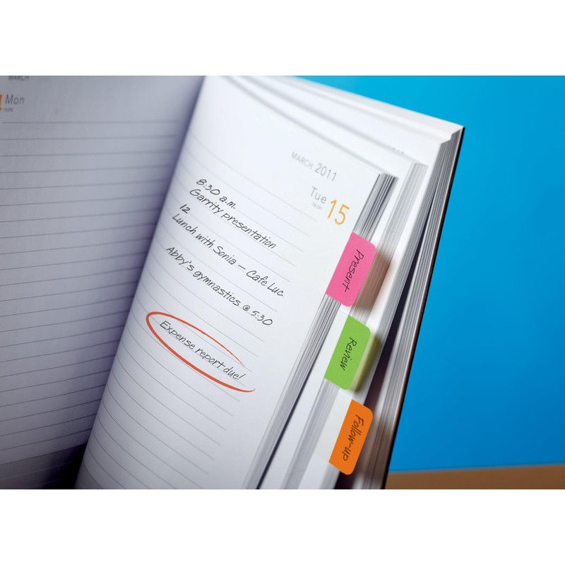 Post-it – 686-PGO Divider File Dividers Document Holder (Green, Orange,