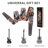 Nefelibata Guitar Strap, Nylon Print Flowers Guitar Straps with Head