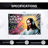 3x5 Feet Jesus Tapestry Polyester Flag "Holy Beats Only" with