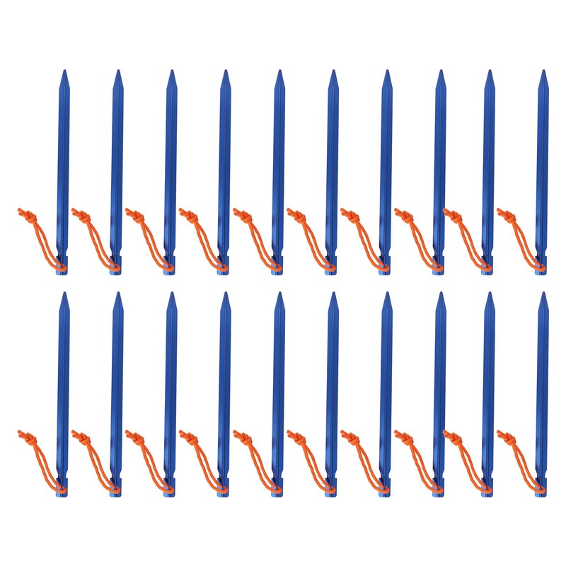 20pcs Tent Stakes V Shape Heavy Duty Tent Peg with