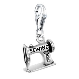 Nenalina Charm Sewing Machine Pendant, for all brands of Charm Bracelets and Necklaces, made of 925 sterling silver, 713280-000