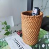 amololo Handmade High Wall Rattan Pen Cup,Tea Items Desk Holder,Wicker
