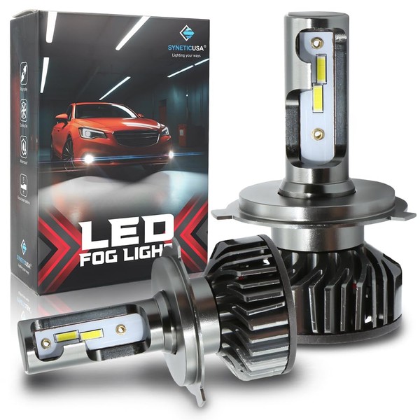 Syneticusa H4 LED Fog Powersports Light Bulbs 120W CSP 6000K