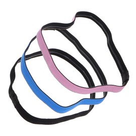 Mipcase 3pcs Elastic Non Slip Sports Headbands for Men Women Sweat Wicking Athletic Hair Bands for Running Yoga Workouts Comfortable Durable