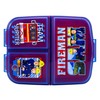 Zawadi Global Fireman Sam Kids Childrens Multi Compartment Rectangular School