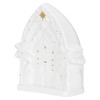 Kurt S. Adler Battery Operated Porcelain Light-Up Nativity, 6-Inches, White