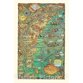 Historic Map - The Grand Strand : South Carolina. by Jak Smyrl 1972 - Vintage Wall Art - 27in x 44in