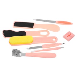 Outanaya 1 Set Ergonomic Pedicure Foot File Kit Comprehensive Dead Skin Remover Tool Smooth Feet for Home Use and