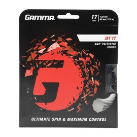 Gamma AMP Jet 16L Lime Green Polyester Tennis Racquet String (4 Sets)