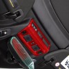 autopart2021 Red Carbon Fiber Reading Light Cover Trim Frame For