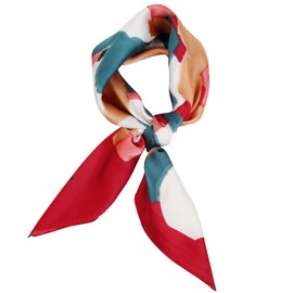 AIBFRID 27.5" Head Scarf for Women, Large Square Satin Hair Scarf Neck Silk Scarves Hair Wrap Bandanas For Sleeping