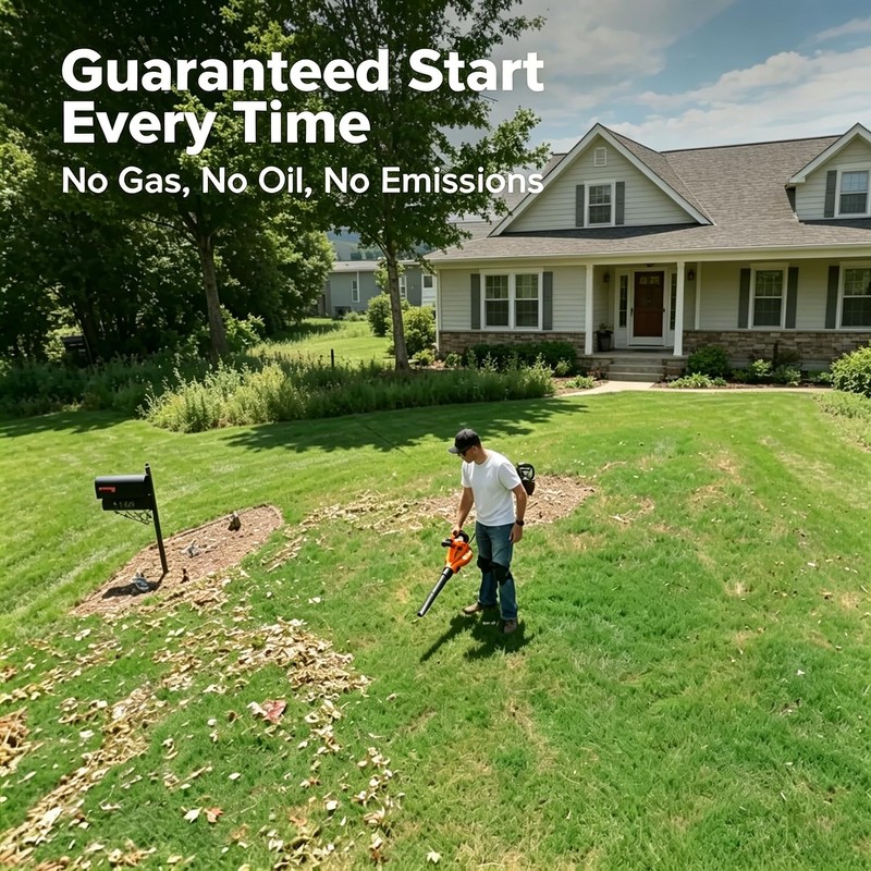 GARCARE 3-in-1 Electric Leaf Blower Leaf Vacuum and Mulcher 500