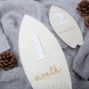 Wooden Surfboard Baby Milestone Cards, Beach Milestone Sign, Tropical Baby