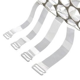 Samiwey 3 Pairs Clear Bra Straps Adjustable Invisible Non-Slip Transparent Bra Straps (width 15mm)