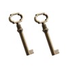 VIDABTE KY-12AC Antique Brass Hollow Barrel Skeleton Key,Hollow Barrel Antique