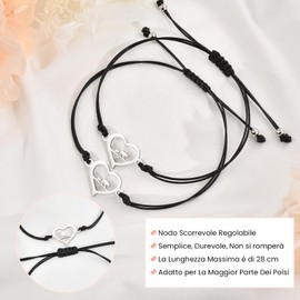 YOGRASS Mutter-Tochter Mutter-Sohn-Armband, Muttertagsgeschenk, Geschenk für die Mutter, hohles Edelstahlarmband in Bärenform, Geburtstagsgeschenke für Frauen und Mädchen