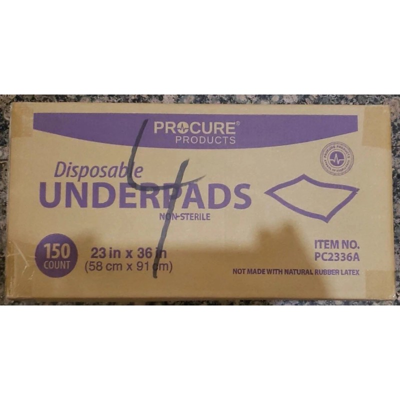 Procure Disposable Underpads 23 x 36" PC2336A - 150 count