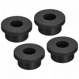 sourcing map Pack of 4 Rubber Grommet Holder Diameter 53/64 Inch (21 mm) Round T-Type for Cable Organising and Protecting