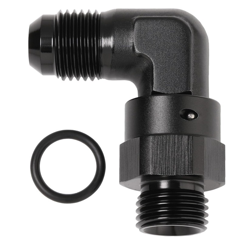 6AN Male Flare to 6AN -6 ORB O-ring Boss 90