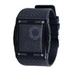 Digital Sport Watch Waterproof Stopwatch PU Leather Strap LED Luminous