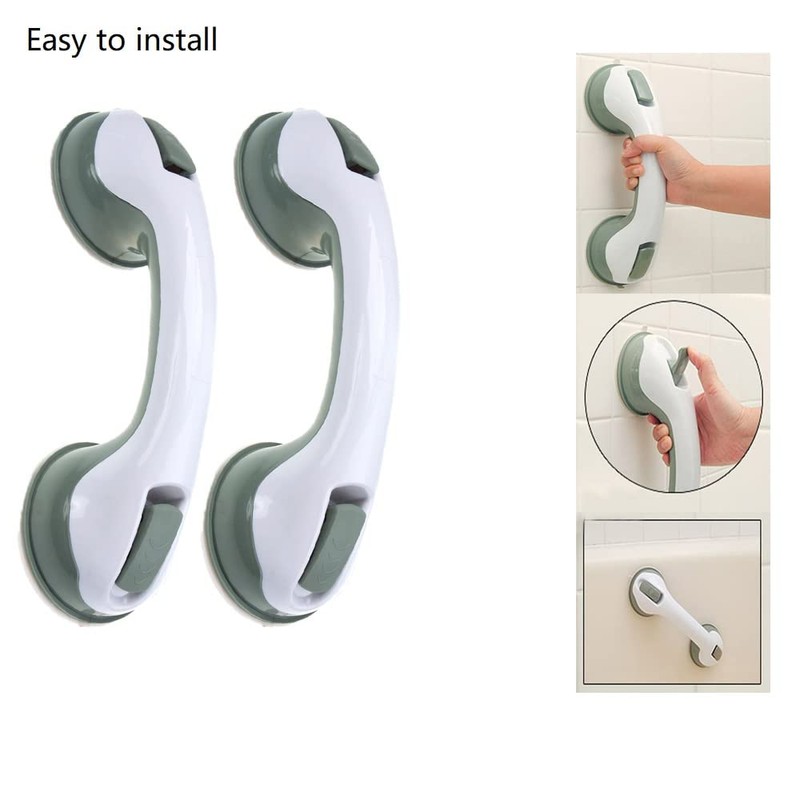 UU-ZHANG Bath and Shower Handle-Super Grip Double Lock Safety Suction