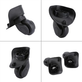 Replacement Wheels, Luggage Suitcase Wheels, Suitcase Replacement Wheels LG001, Pack of 2 PVC Replacement Luggage Wheel Spinning Wheels Suitcase Bag Replacement Wheels for Travel Suitcase, Black