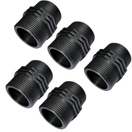 Suinga 5 x Plastic Threaded Male 3/4" x 3/4" PN10 Compression Fittings Male / Male Double Thread