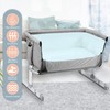 Pizuna 100% Cotton Fitted Crib Sheet Baby Blue, 400 Thread