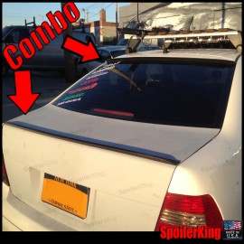 SpoilerKing (284R/244L) Fits: VW Jetta IV 1999-05 4dr Rear Trunk Lip Wing & Roof Spoiler MK4