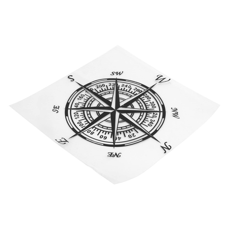 Car Compass Graphic Vinyl Sticker, Mountain Compass Sticker, Compass Sticker,