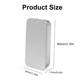 LZGOPE 3Pcs Small Metal Box Containers, Rectangular Sliding Lid Metal Containers, Craft Storage Boxes, Rectangular Storage Boxes, Candy Jewelry Craft Containers, Tinplate, 3.14 x 1.34 x 0.4 inches