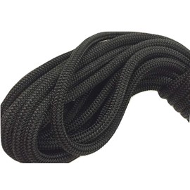 3/8 Inch Black Double Braid Nylon Rope