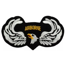 101st Airborne Division Wings Patch (065)4 1/2" x 2 1/2" Embroidered Patch 62534