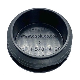 SBDs 1-5/8" - 1-625 Inch OD Head Dia - (14-20 Ga - 1.46" - 1.55" ID) Snap-in Round Black Plastic Plugs w/Flexible Ridges | Fencing Post Tube Inserts | Fitness Equipment End Caps (25 Pack)