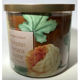 Yankee Candle Pumpkin Banana Scone 3-wick Scented Candle  Fall 14.5 oz