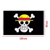 Bandera One Piece 1.5m X 90cm Luffy Piratas Roger Jolly