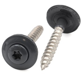 Pack of 50 Spengler Screws 4.5 x 20 mm Anthracite RAL 7016 Torx A2/V2A Stainless Steel 15 mm Sealing Washer EPDM