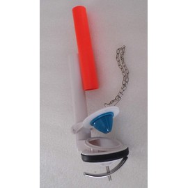 2.5 inch One Piece Toilet Flush Valve Assembly with Adjustable Overflow Extension Tube