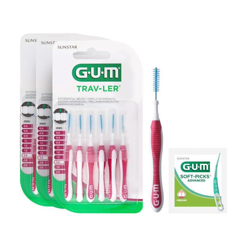 GUM TRAV-LER interdental Brushes | for Thorough Cleaning of All
