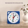 Reloj Despertador Analógico Pequeño Azul Fdit