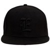 4sold Snapback Hat with Raised 3D Black Embroidery Letter Baseball