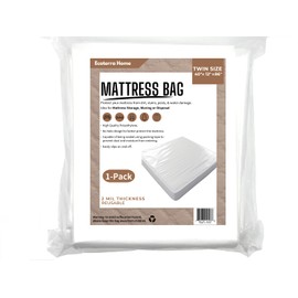 Twin Mattress Bags for Moving and Disposal 86''x40''x12'',Waterproof Storage Mattress Cover Twin Size for Mattress or Boxspring, Dust Proof Moving Suppliers 1PK