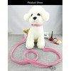 Newtensina Cute Diamante Puppy Collar and Leash Set Bling Microfiber